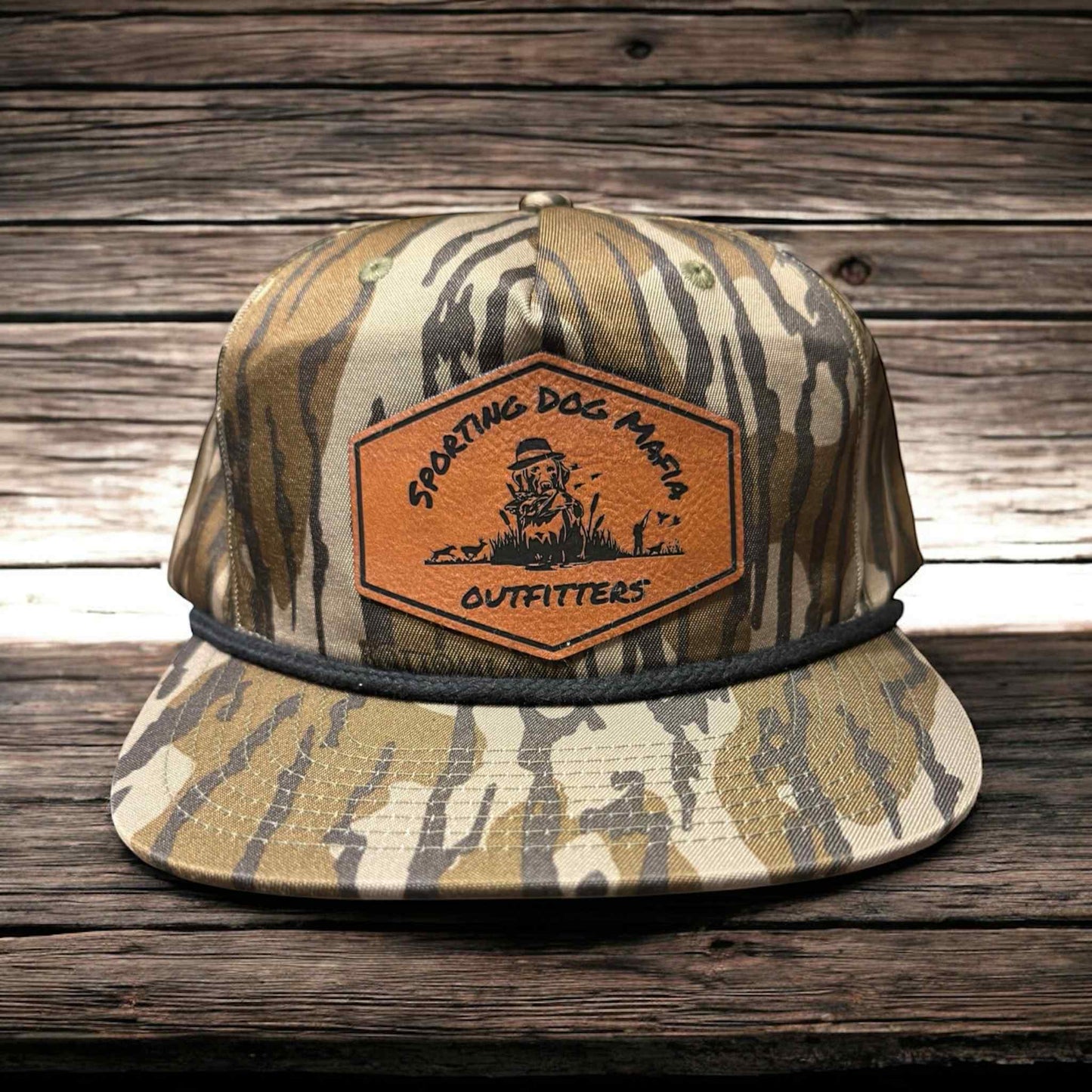 Sporting Dog Mafia Outfitters Richardson 256P Rope Hat Bottomland Diamond Shape Patch