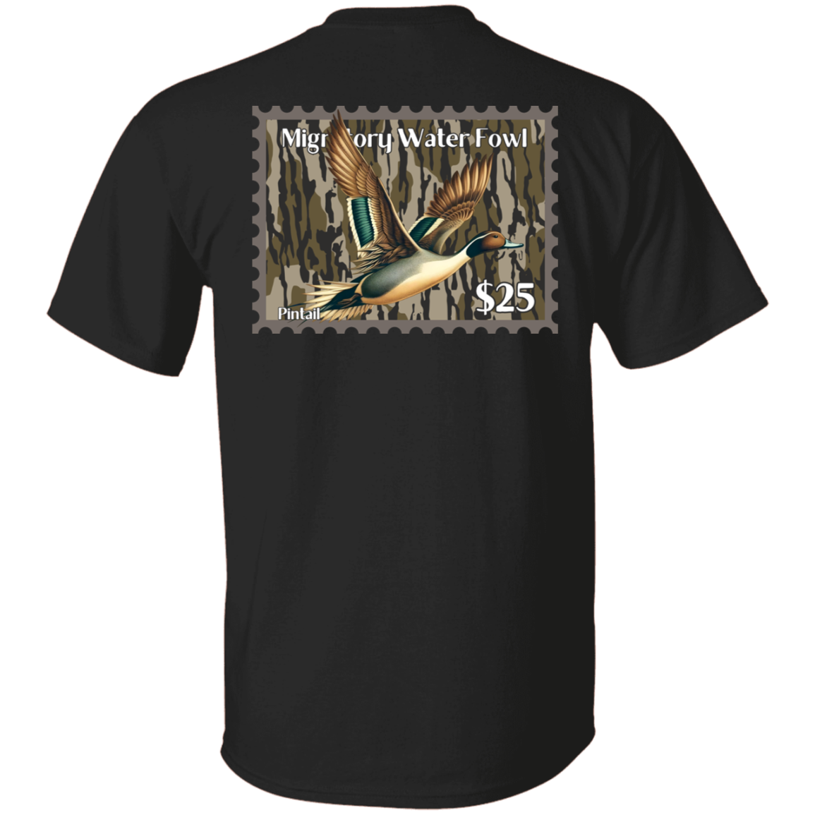 Pintail Migratory Waterfowl Duck Stamp Bottom Land Short Sleeve