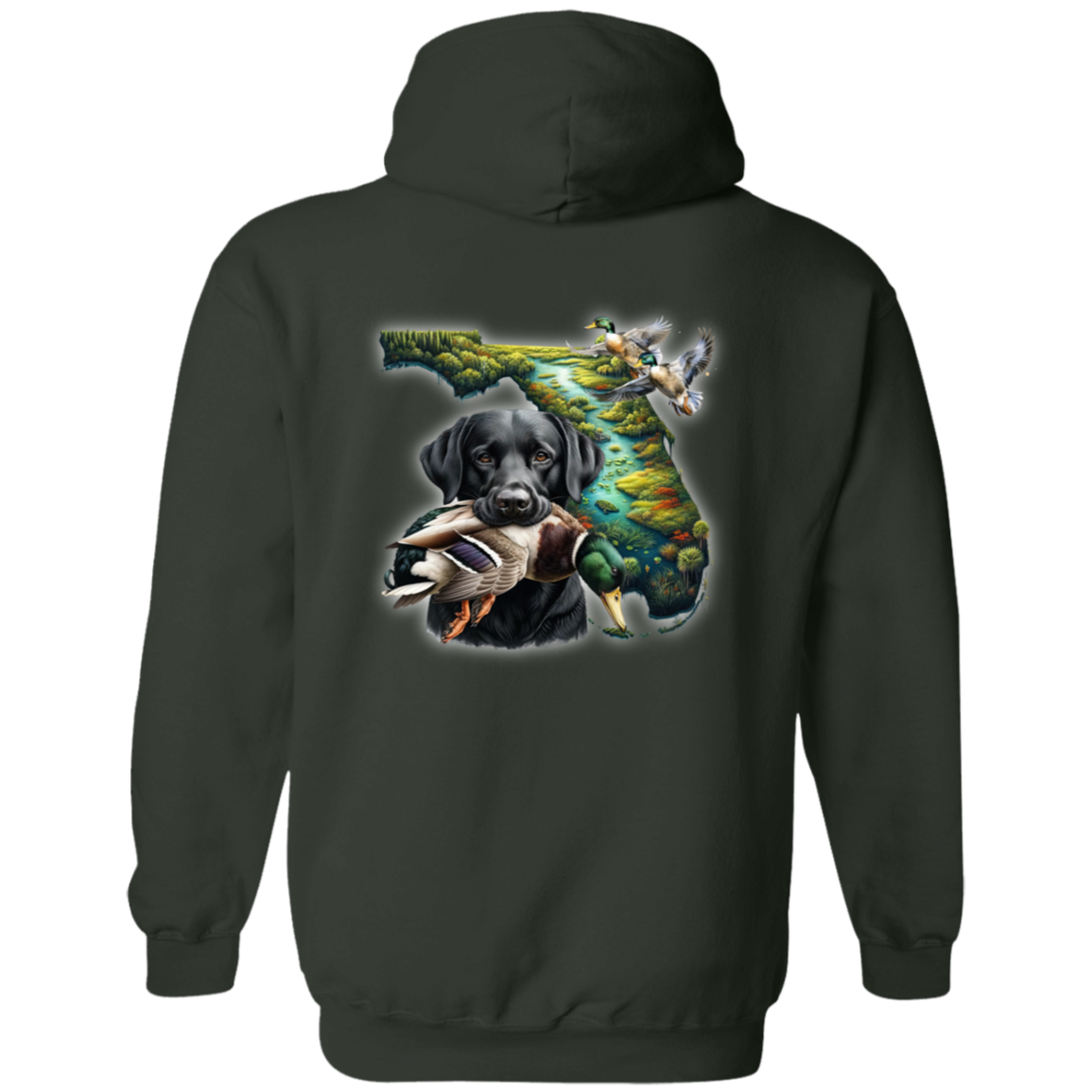 Florida Black Labrador Hoodie