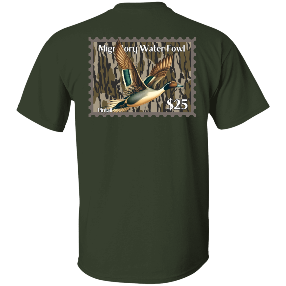 Pintail Migratory Waterfowl Duck Stamp Bottom Land Short Sleeve