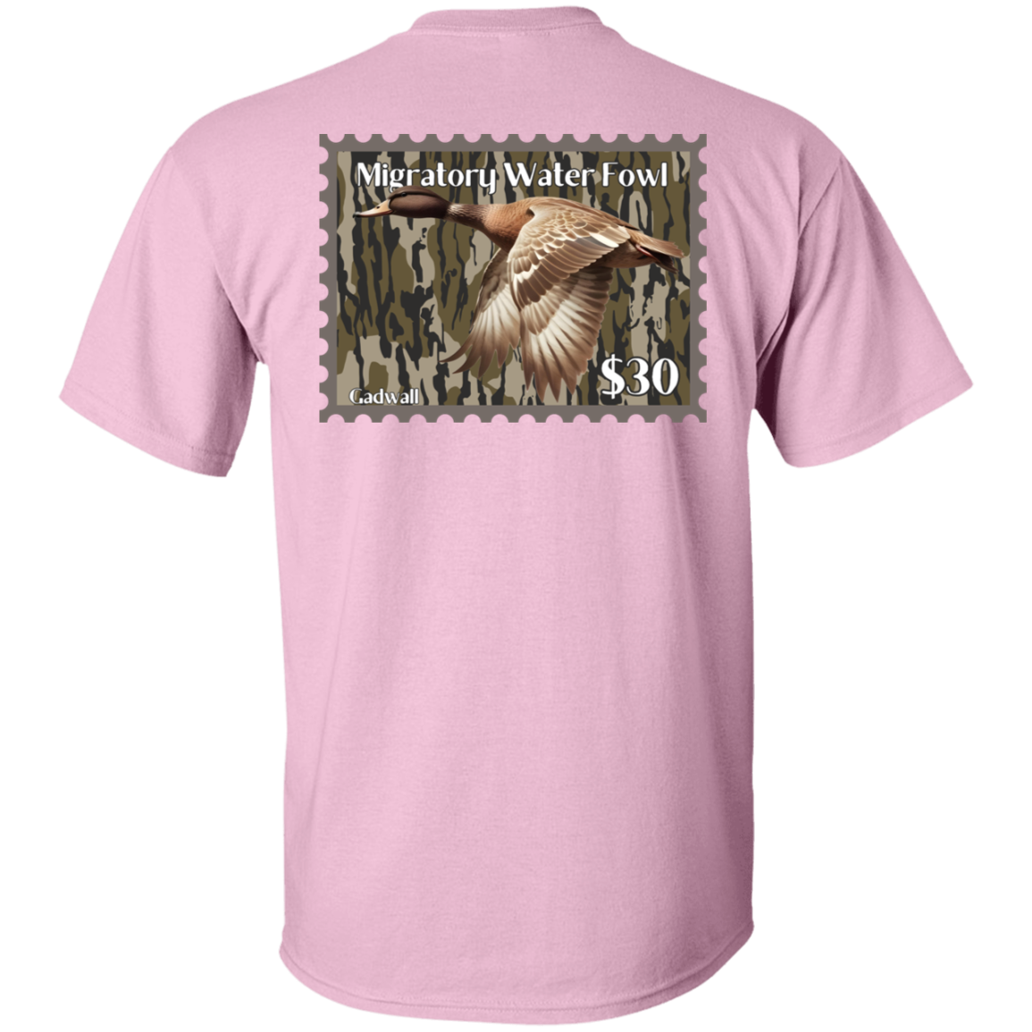 Gadwall Migratory Waterfowl Duck Stamp Bottom Land Short Sleeve