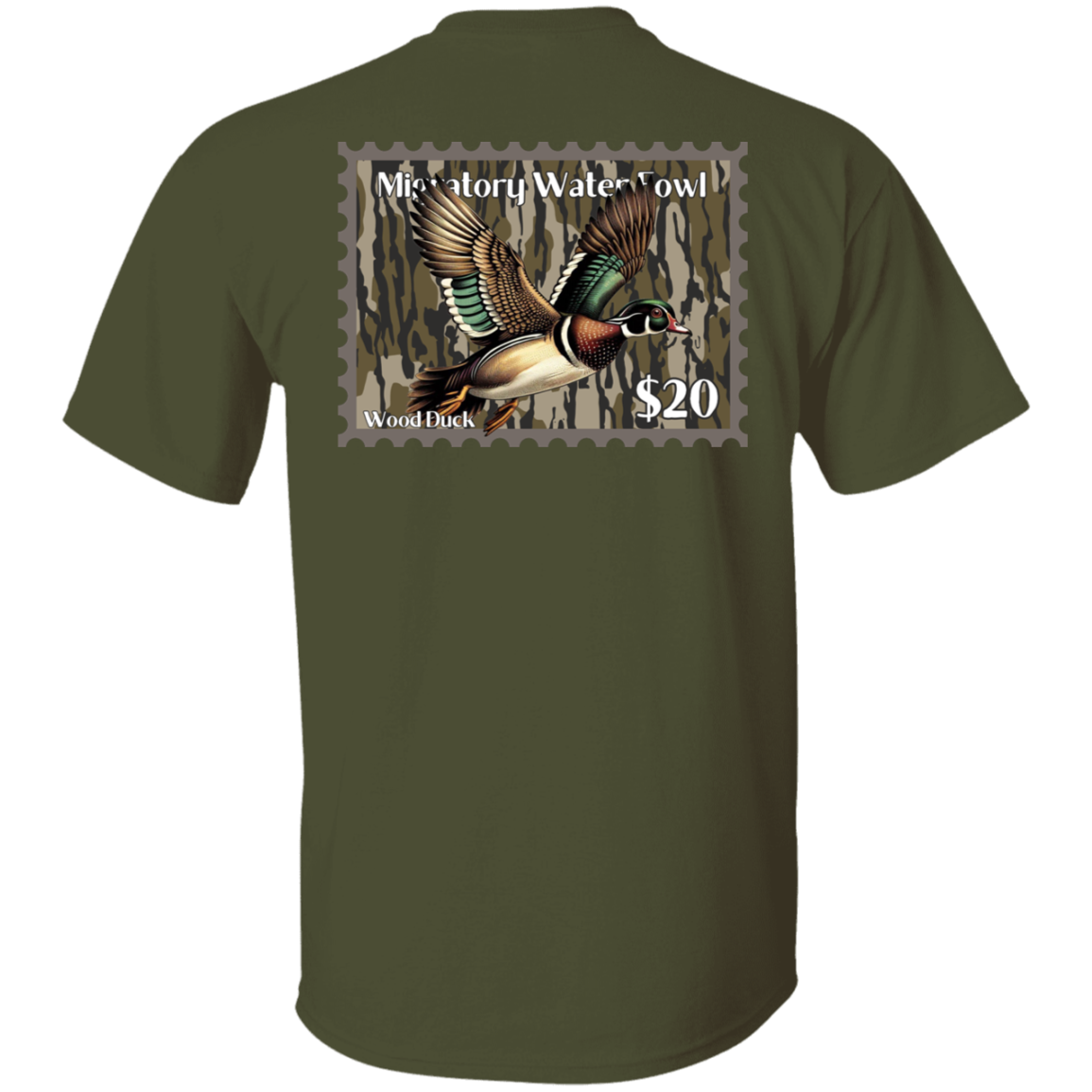 Wood Duck Migratory Waterfowl Duck Stamp Bottom Land Short Sleeve