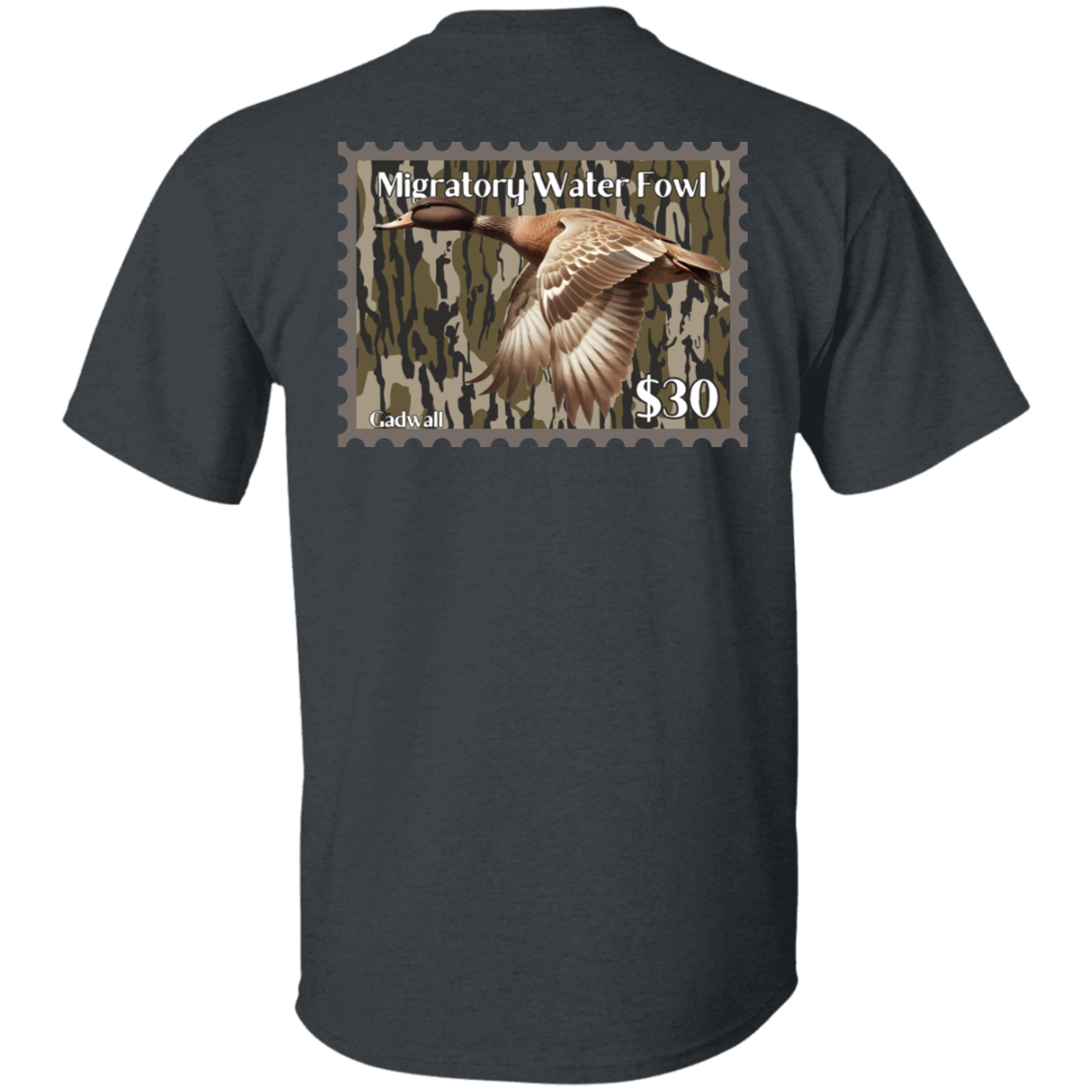 Gadwall Migratory Waterfowl Duck Stamp Bottom Land Short Sleeve