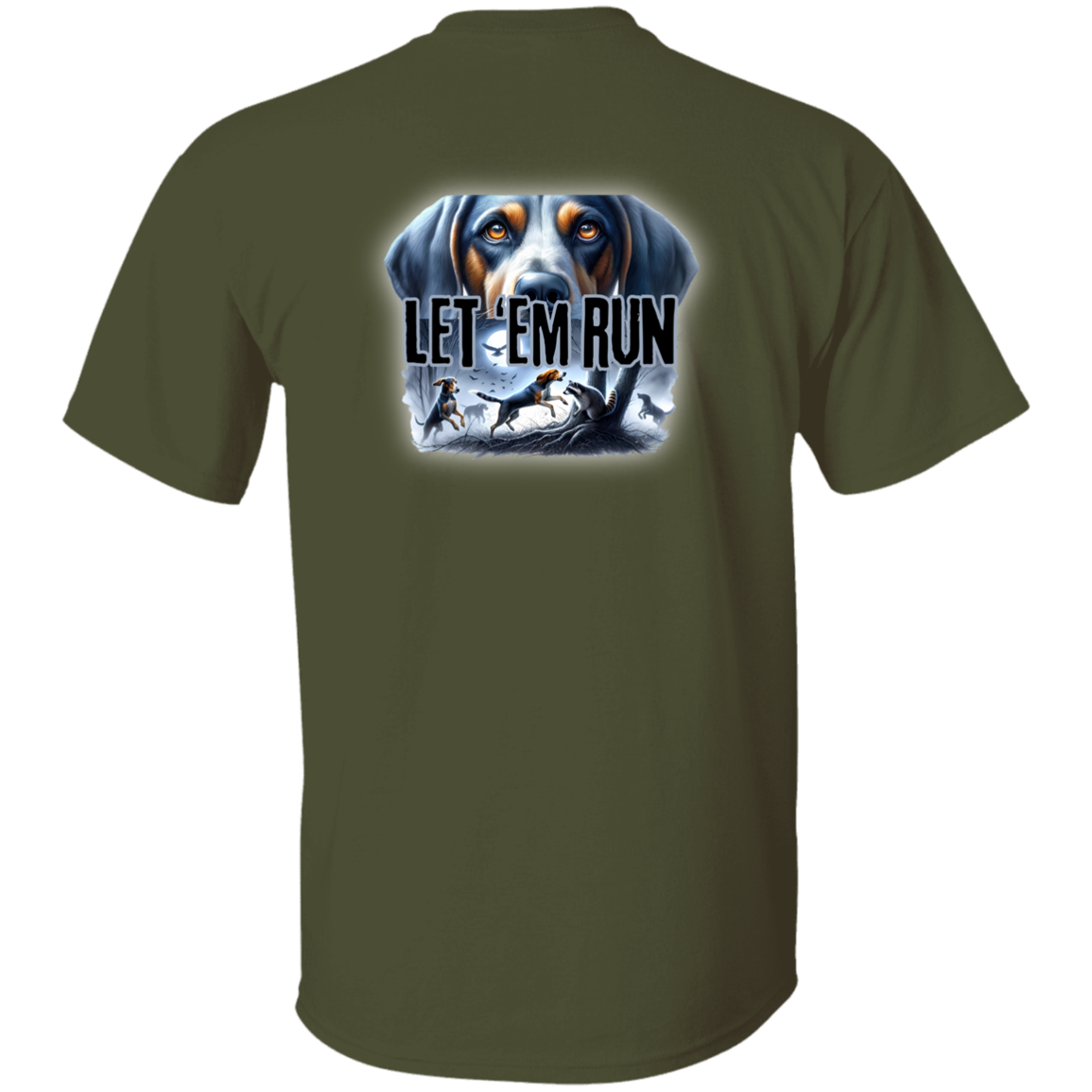 Let 'Em Run Racoon Hunter Short Sleeve
