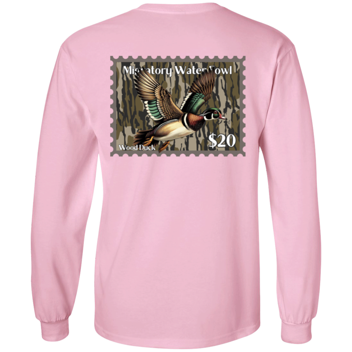 Wood Duck Migratory Waterfowl Duck Stamp Bottom Land Long Sleeve