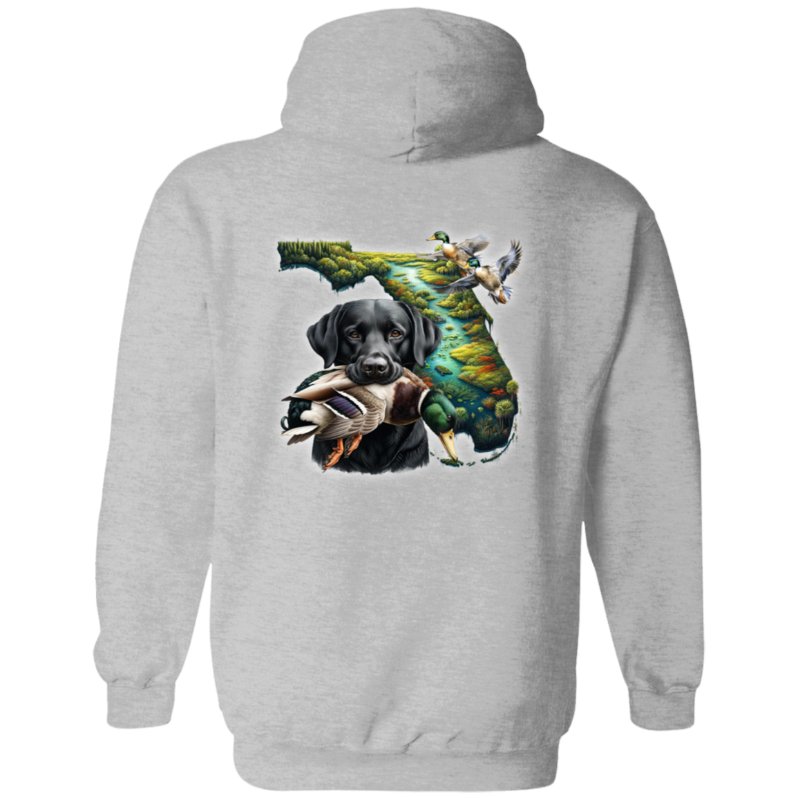 Florida Black Labrador Hoodie