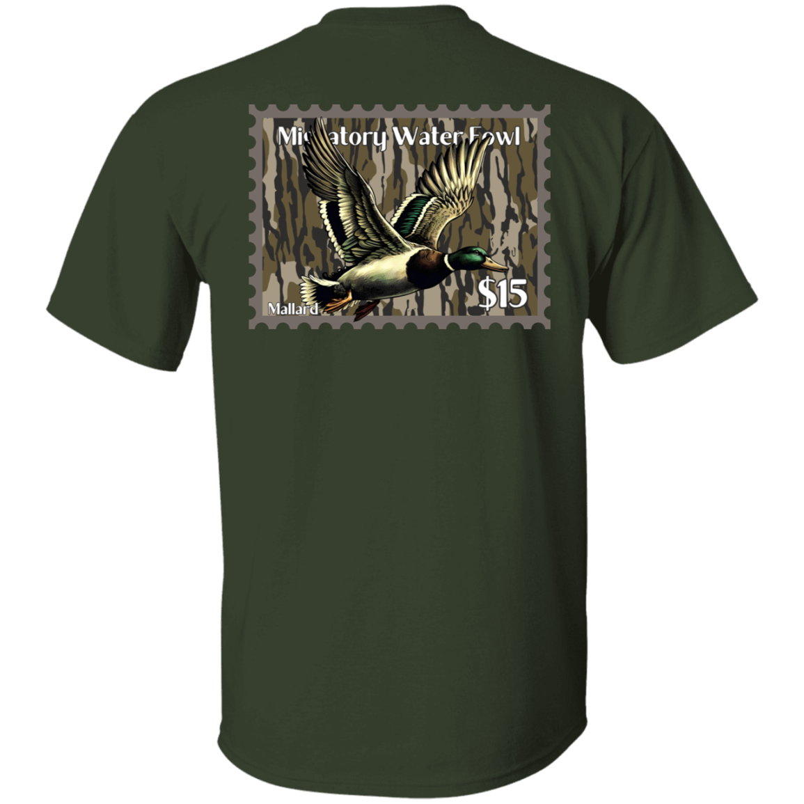 Mallard Migratory Waterfowl Duck Stamp Bottom Land Short Sleeve