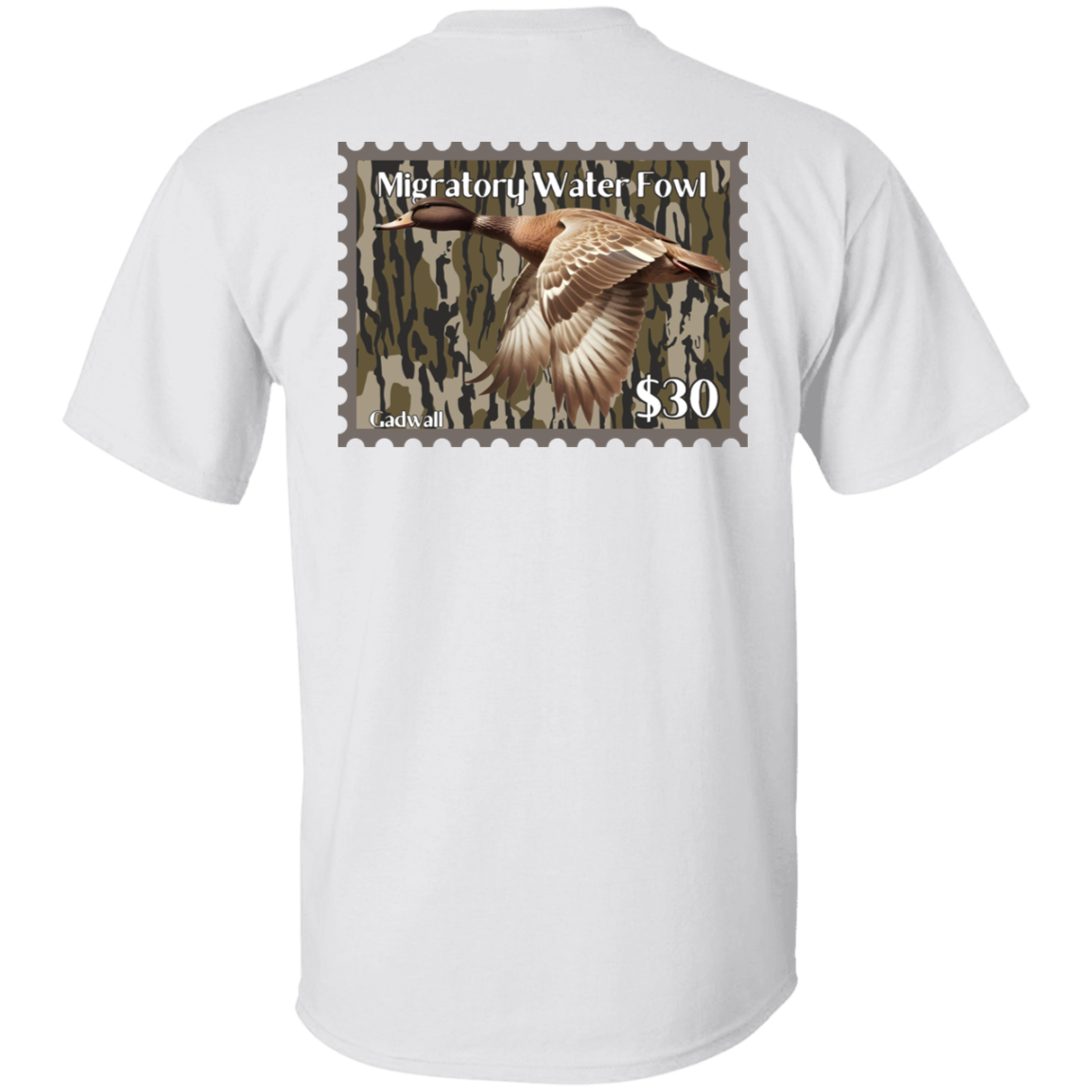 Gadwall Migratory Waterfowl Duck Stamp Bottom Land Short Sleeve