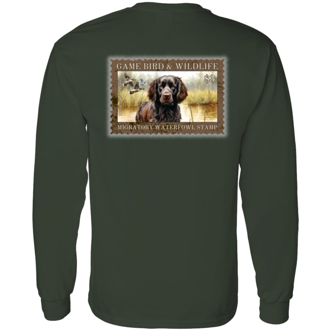 Boykin Spaniel Migratory Waterfowl Stamp Long Sleeve