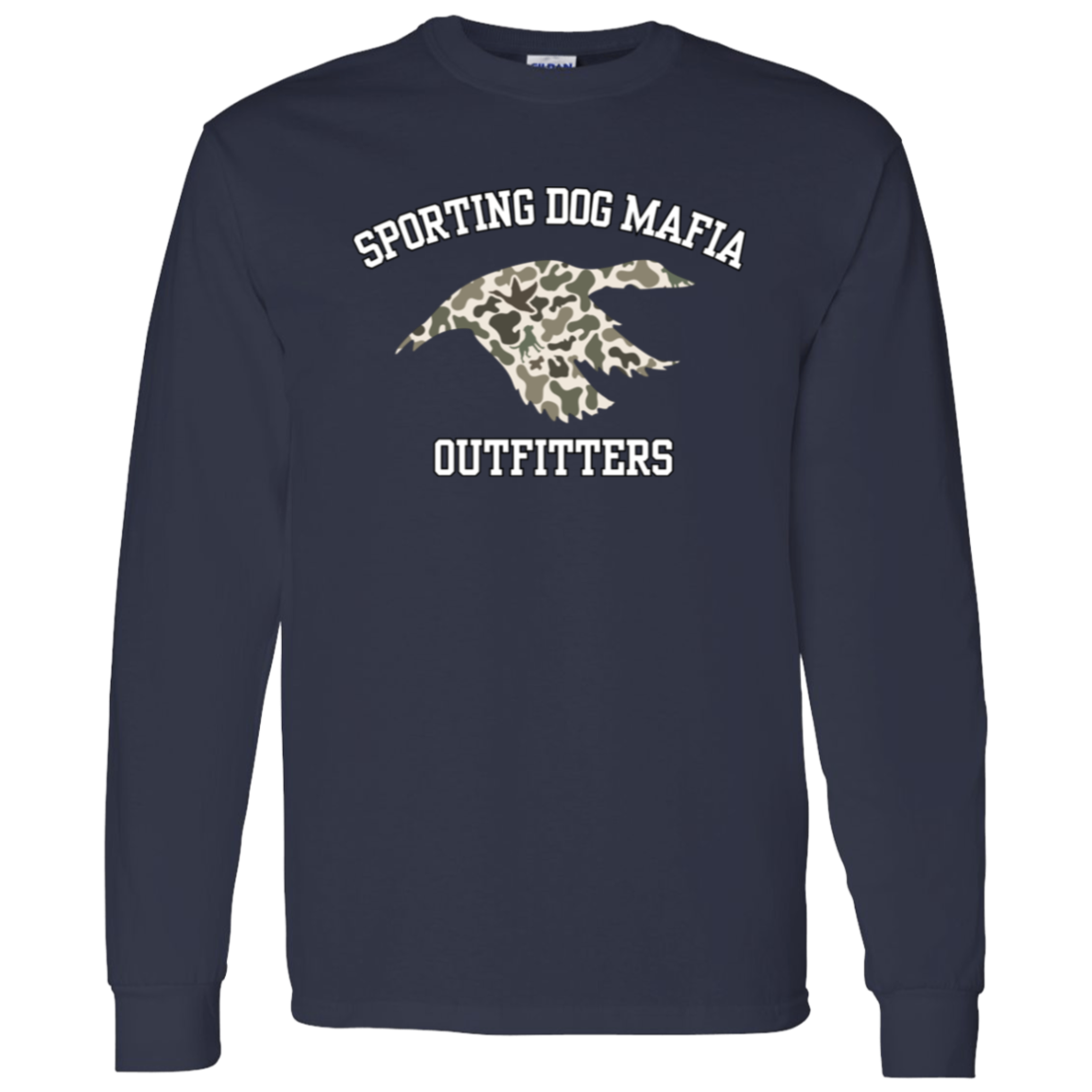 Sporting Dog Mafia Outfitters with Camo Duck Long Sleeve