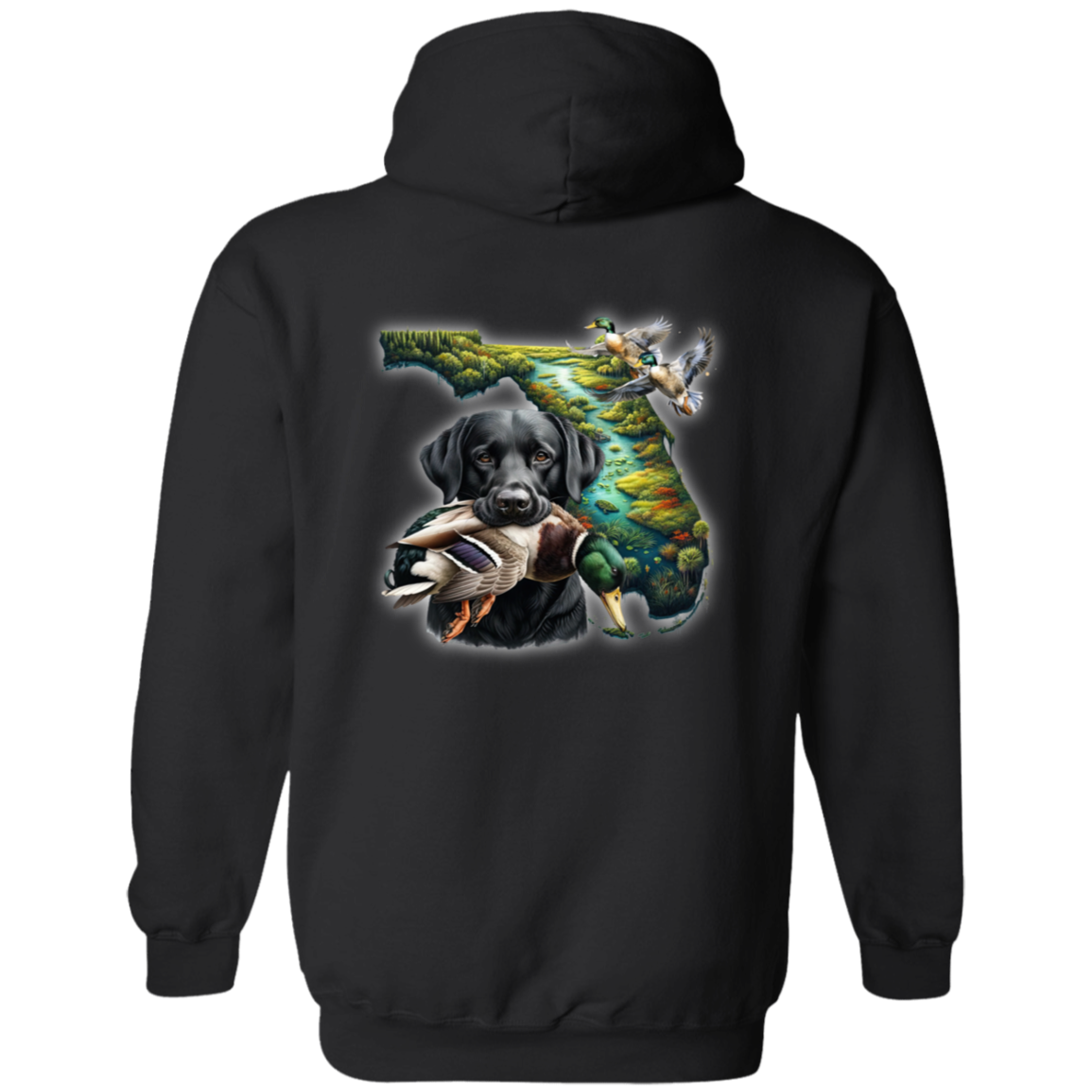 Florida Black Labrador Hoodie