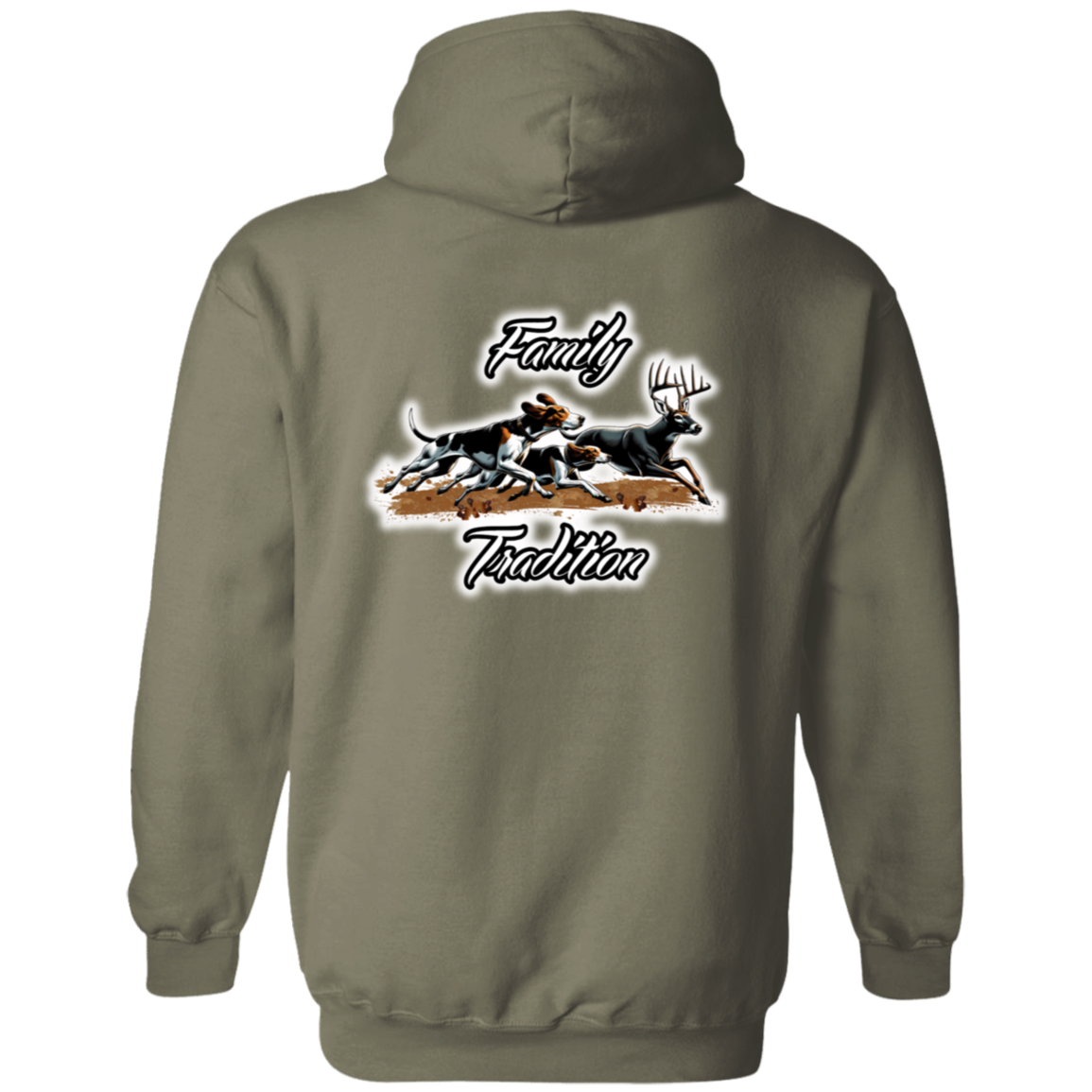 Family Tradition Dogs Chasing Deer Hoodie