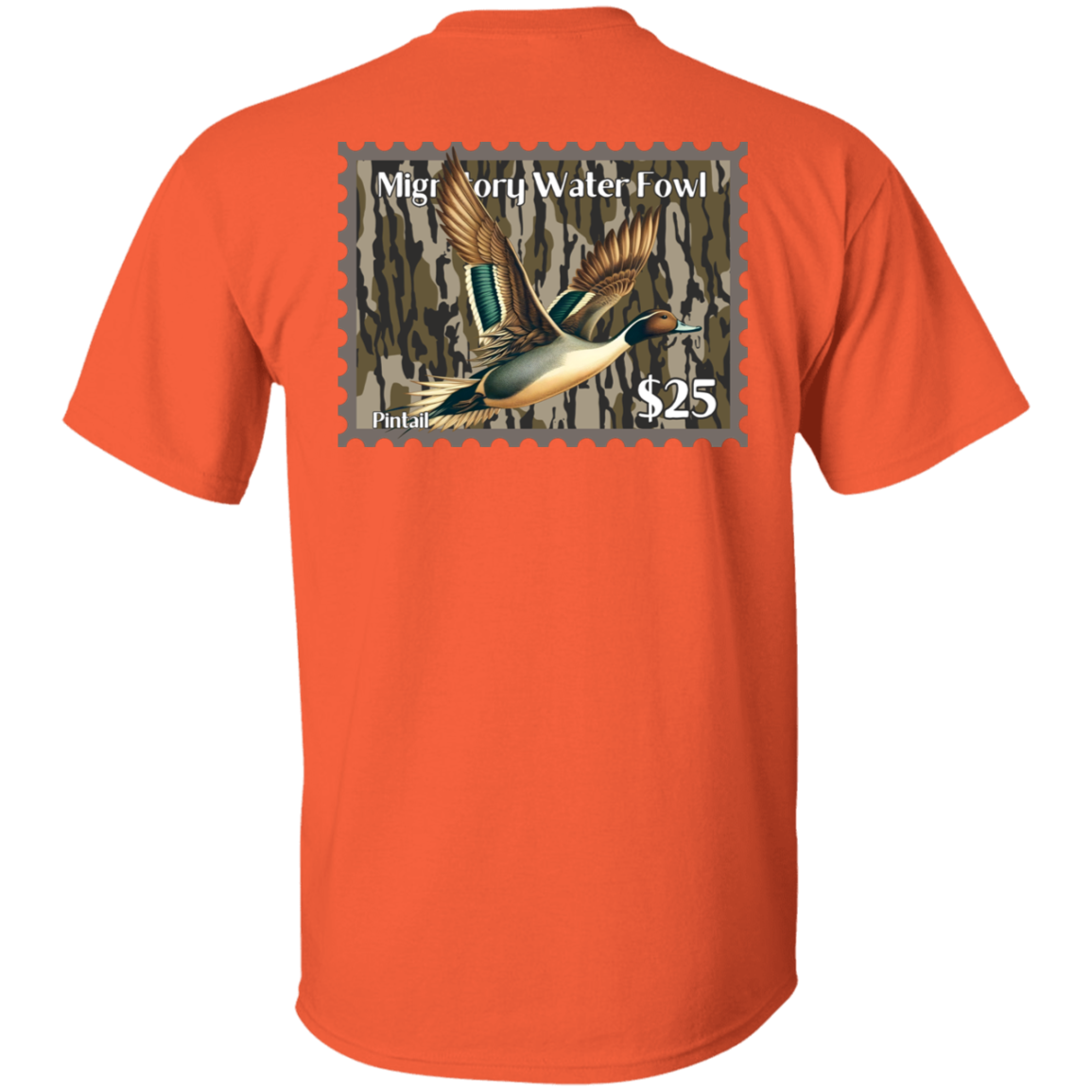 Pintail Migratory Waterfowl Duck Stamp Bottom Land Short Sleeve