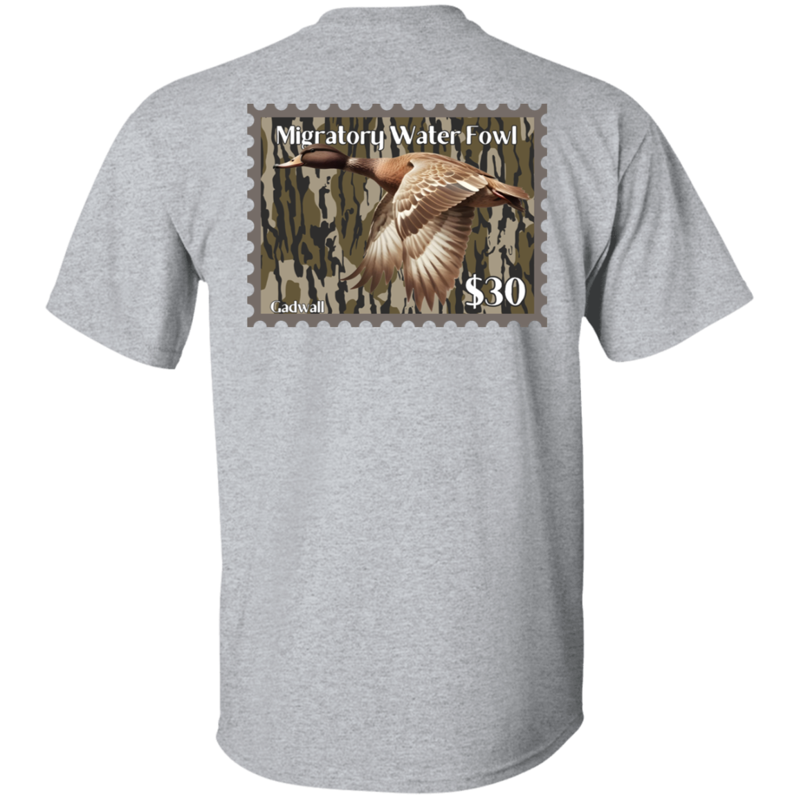 Gadwall Migratory Waterfowl Duck Stamp Bottom Land Short Sleeve