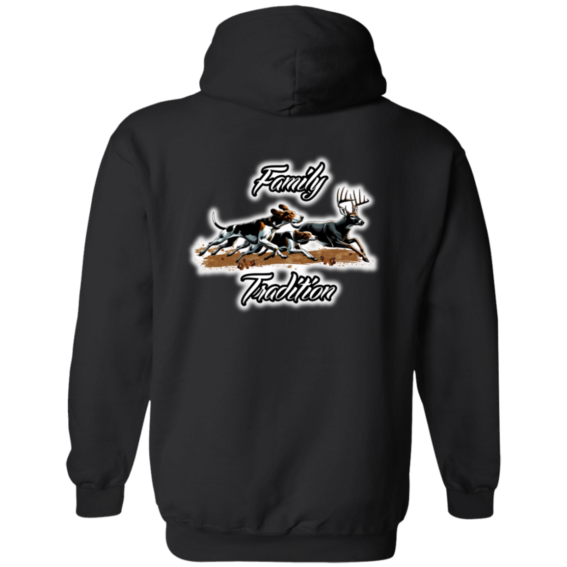 Family Tradition Dogs Chasing Deer Hoodie