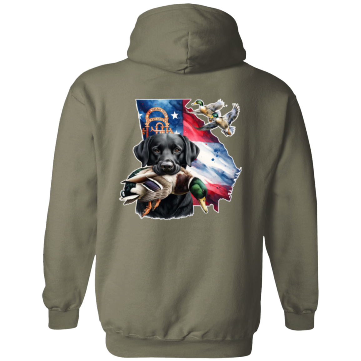 Georgia Black Labrador Hoodie