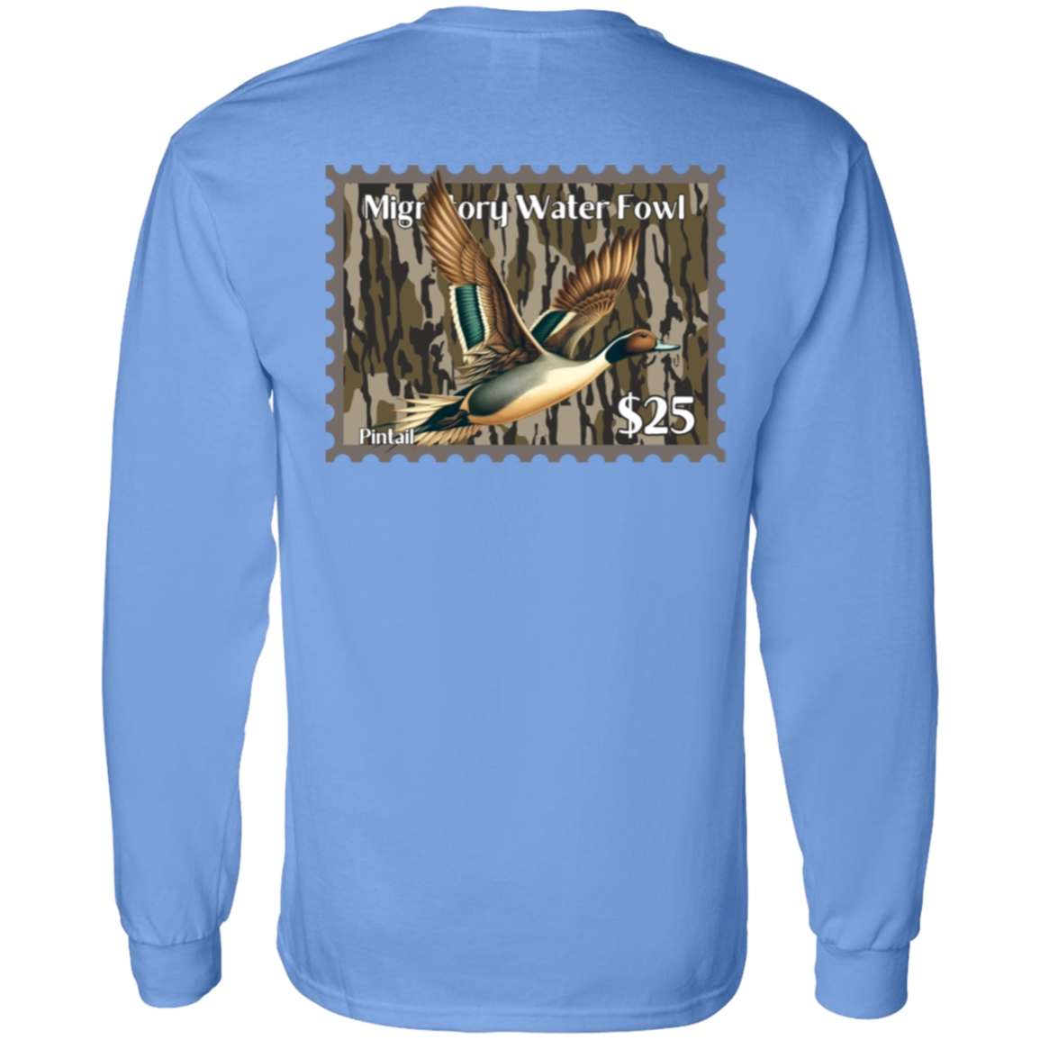 Pintail Migratory Waterfowl Duck Stamp Bottom Land Long Sleeve