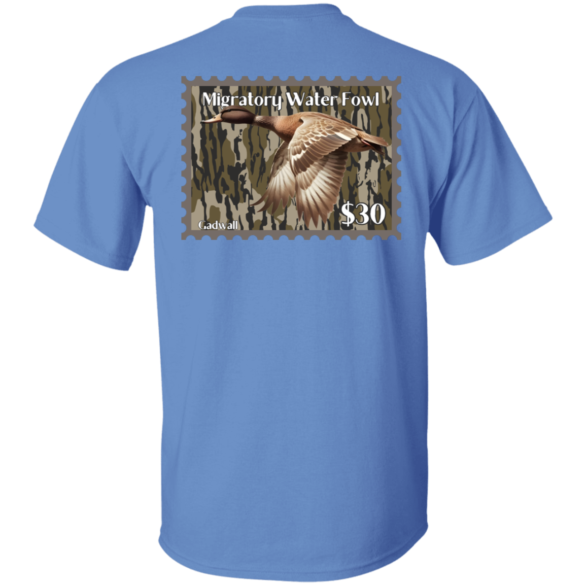 Gadwall Migratory Waterfowl Duck Stamp Bottom Land Short Sleeve