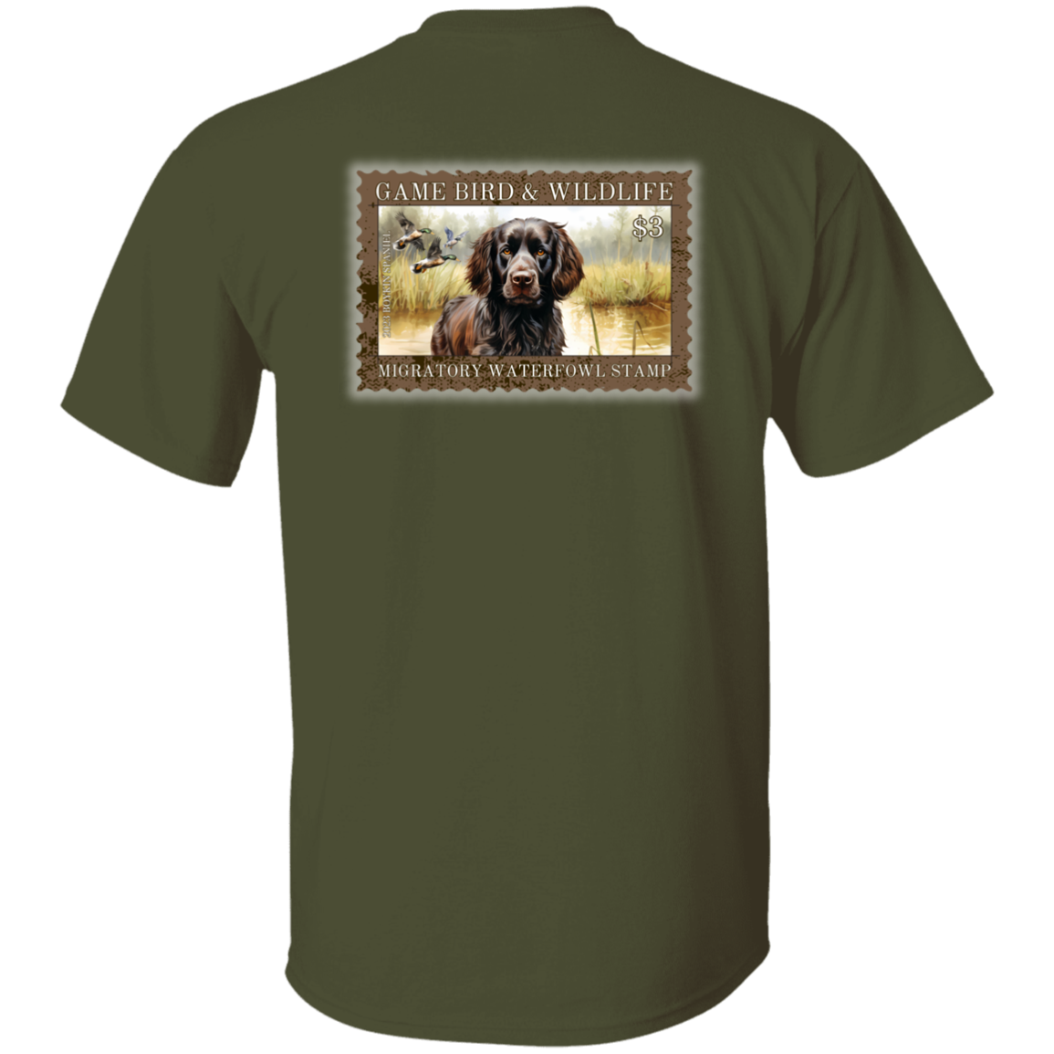 Boykin Spaniel Migratory Waterfowl Stamp Short Sleeve
