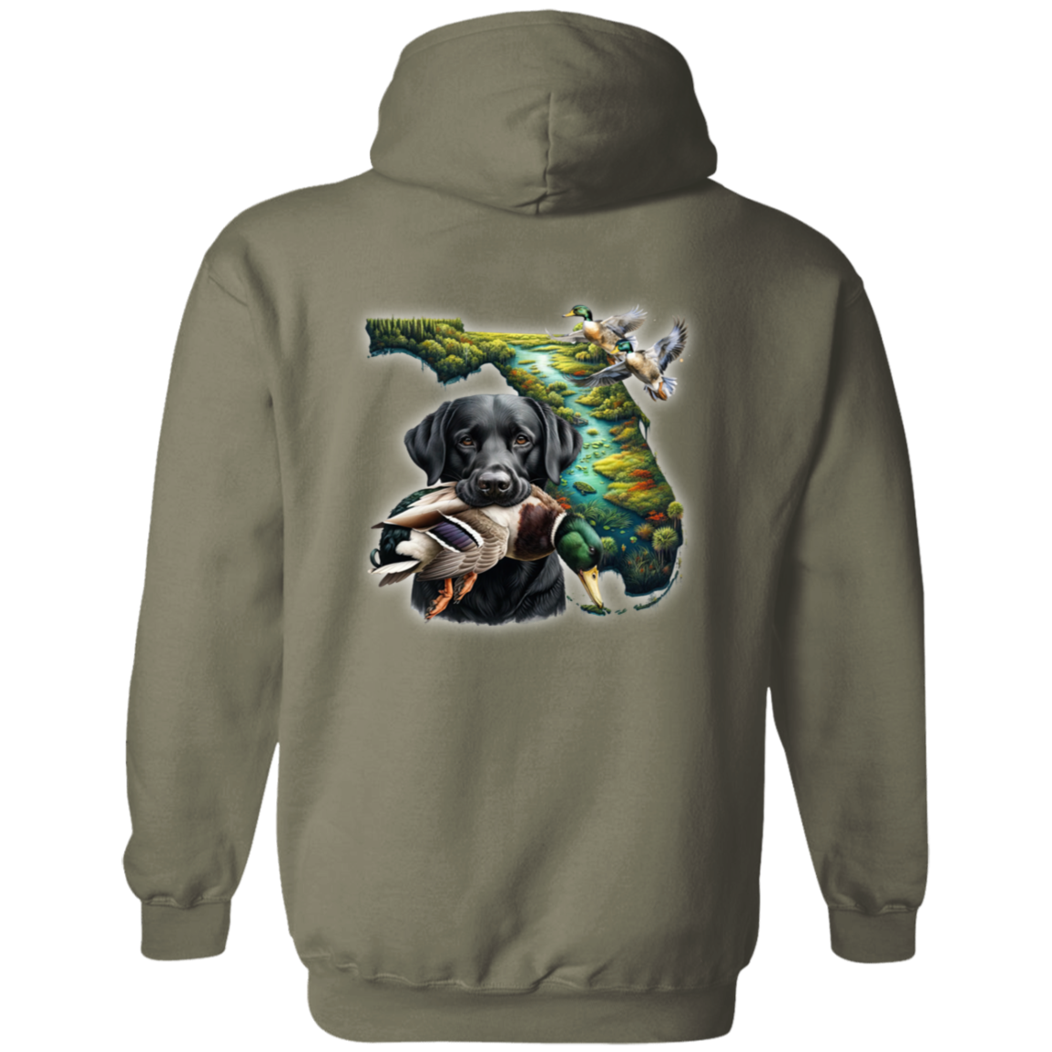 Florida Black Labrador Hoodie