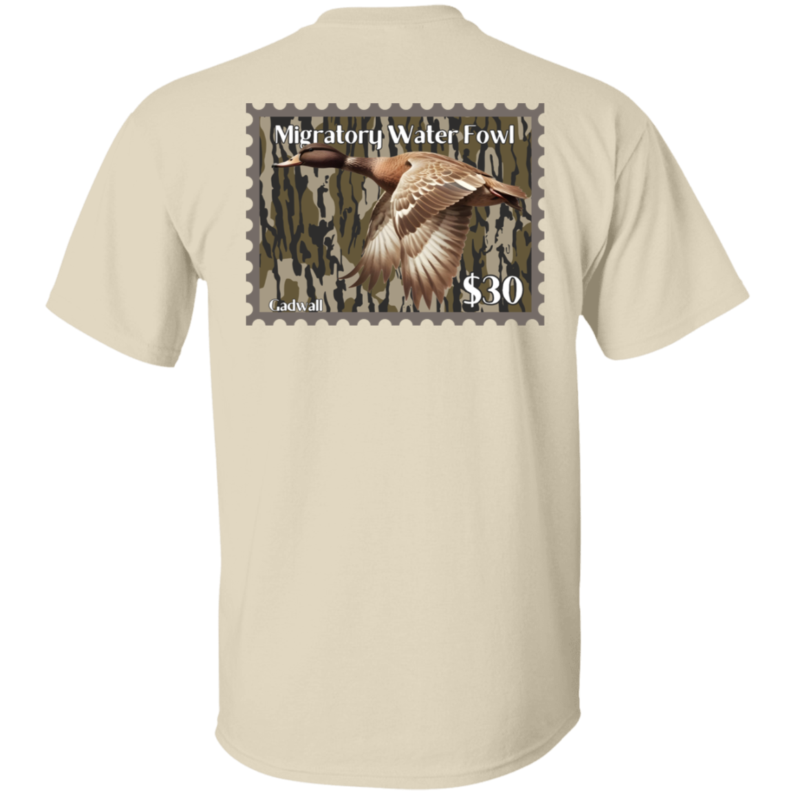 Gadwall Migratory Waterfowl Duck Stamp Bottom Land Short Sleeve