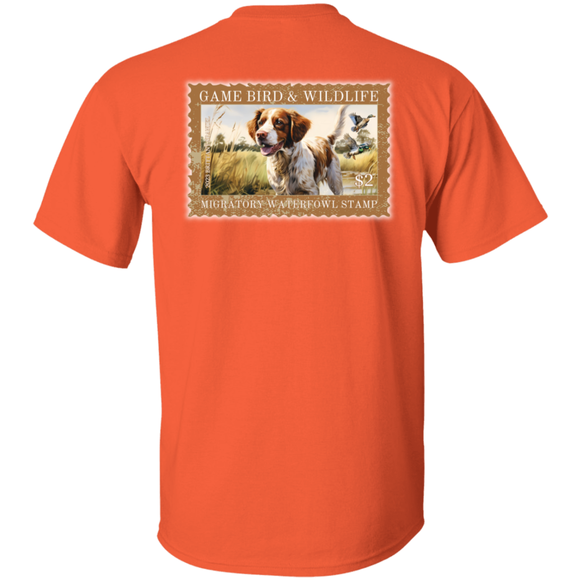 Brittany Spaniel Migratory Waterfowl Stamp Collection Short Sleeve