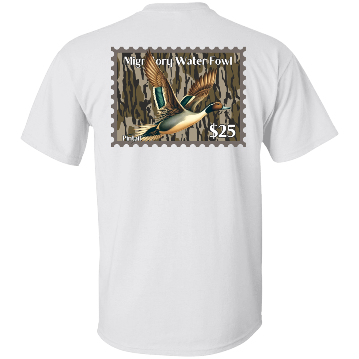 Pintail Migratory Waterfowl Duck Stamp Bottom Land Short Sleeve