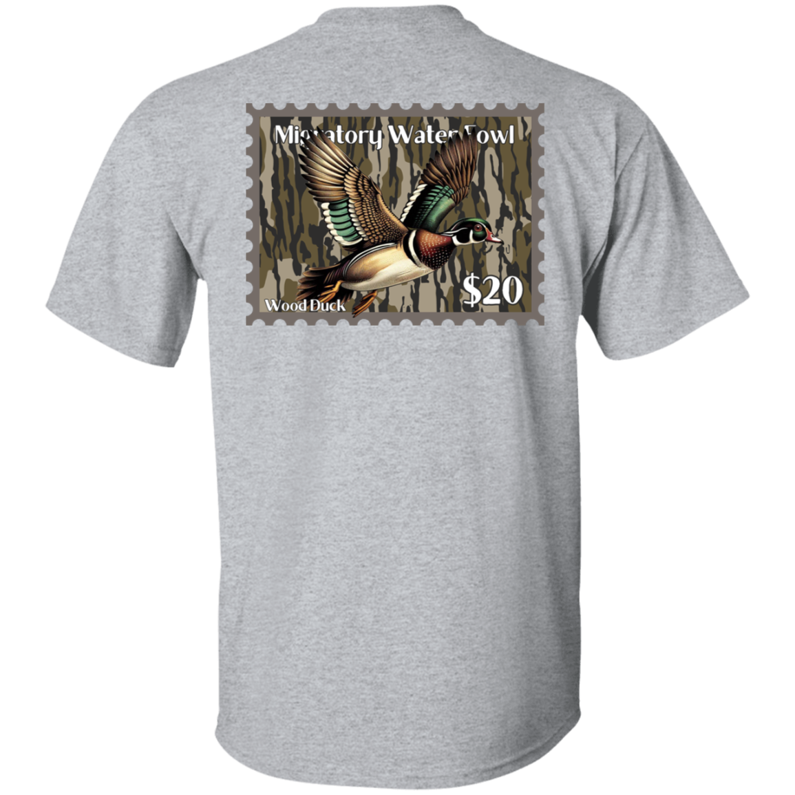 Wood Duck Migratory Waterfowl Duck Stamp Bottom Land Short Sleeve