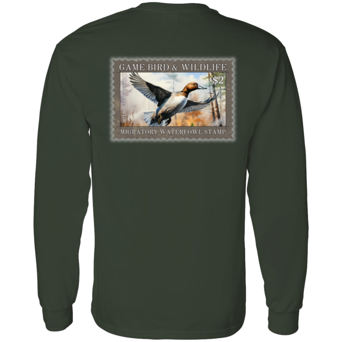 Northern Pintail Duck Migratory Waterfowl Stamp Long Sleeve