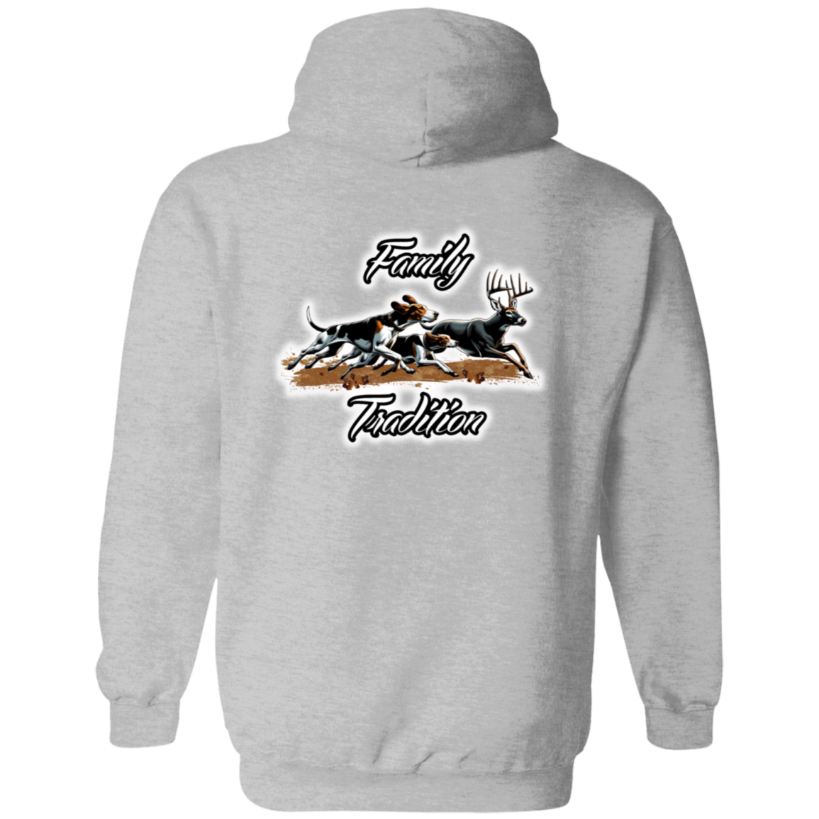 Family Tradition Dogs Chasing Deer Hoodie