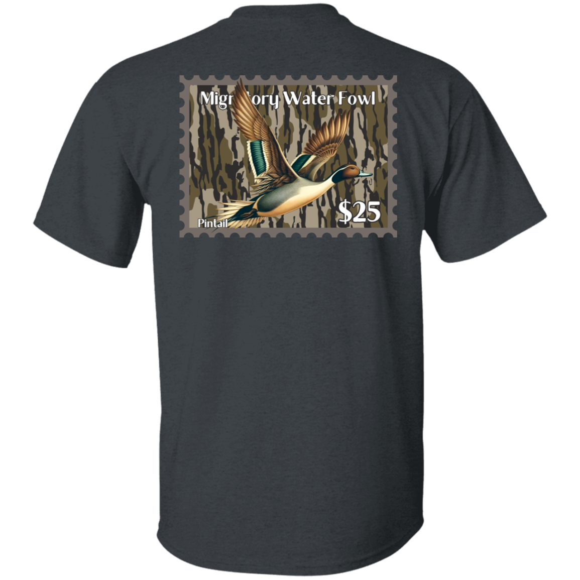 Pintail Migratory Waterfowl Duck Stamp Bottom Land Short Sleeve