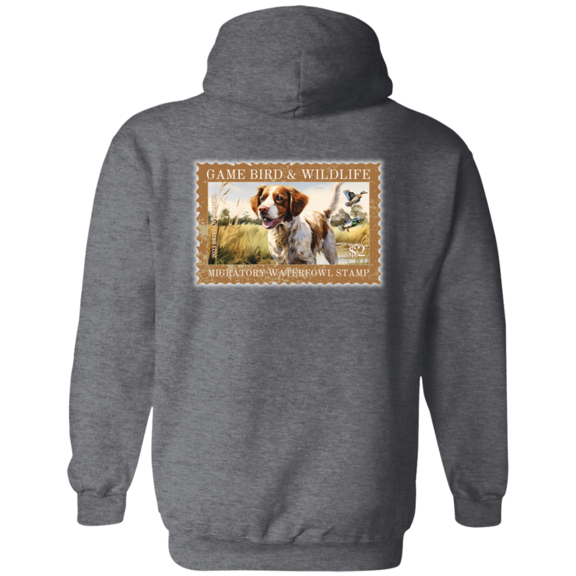 Brittany Spaniel Migratory Waterfowl Stamp Collection Hoodie