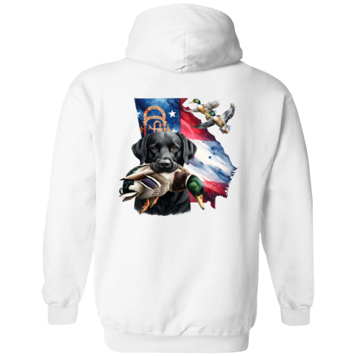 Georgia Black Labrador Hoodie