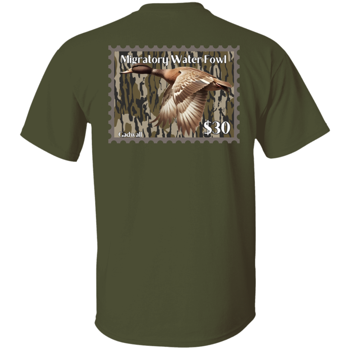 Gadwall Migratory Waterfowl Duck Stamp Bottom Land Short Sleeve