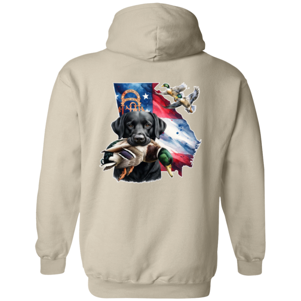 Georgia Black Labrador Hoodie