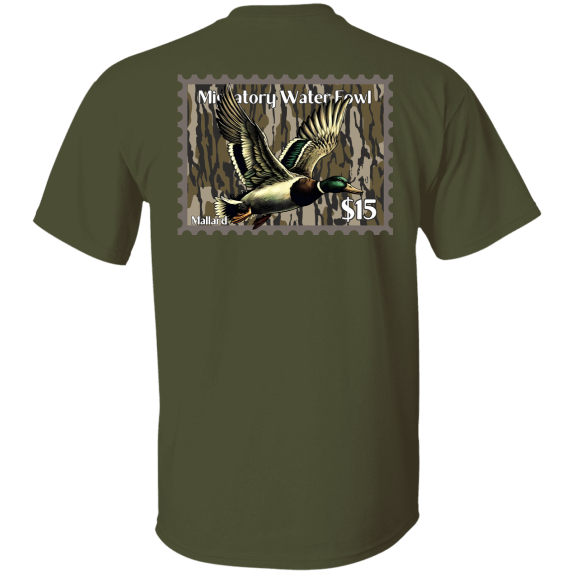 Mallard Migratory Waterfowl Duck Stamp Bottom Land Short Sleeve