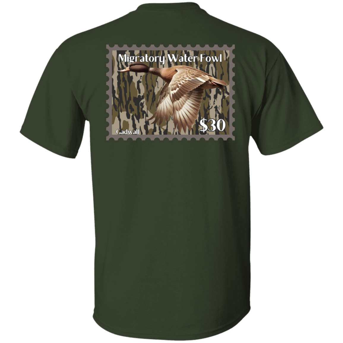 Gadwall Migratory Waterfowl Duck Stamp Bottom Land Short Sleeve