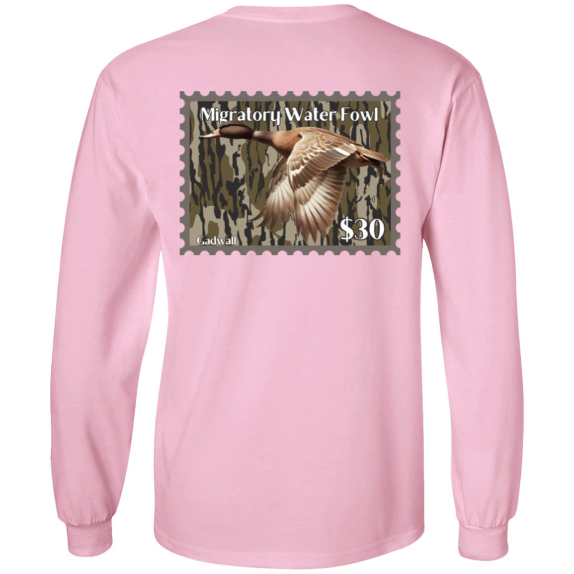 Gadwall Migratory Waterfowl Duck Stamp Bottom Land Long Sleeve