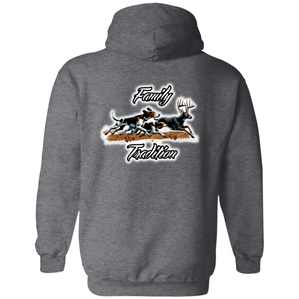 Family Tradition Dogs Chasing Deer Hoodie