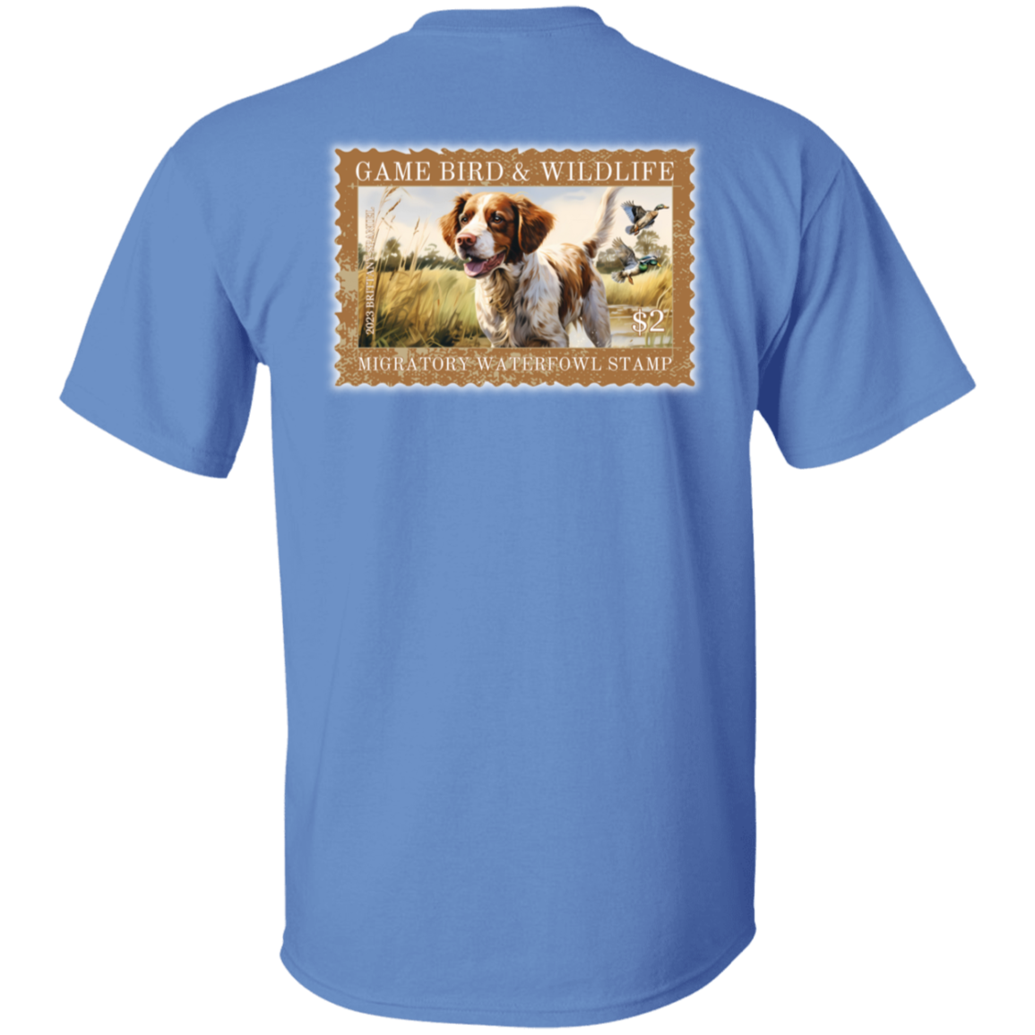 Brittany Spaniel Migratory Waterfowl Stamp Collection Short Sleeve