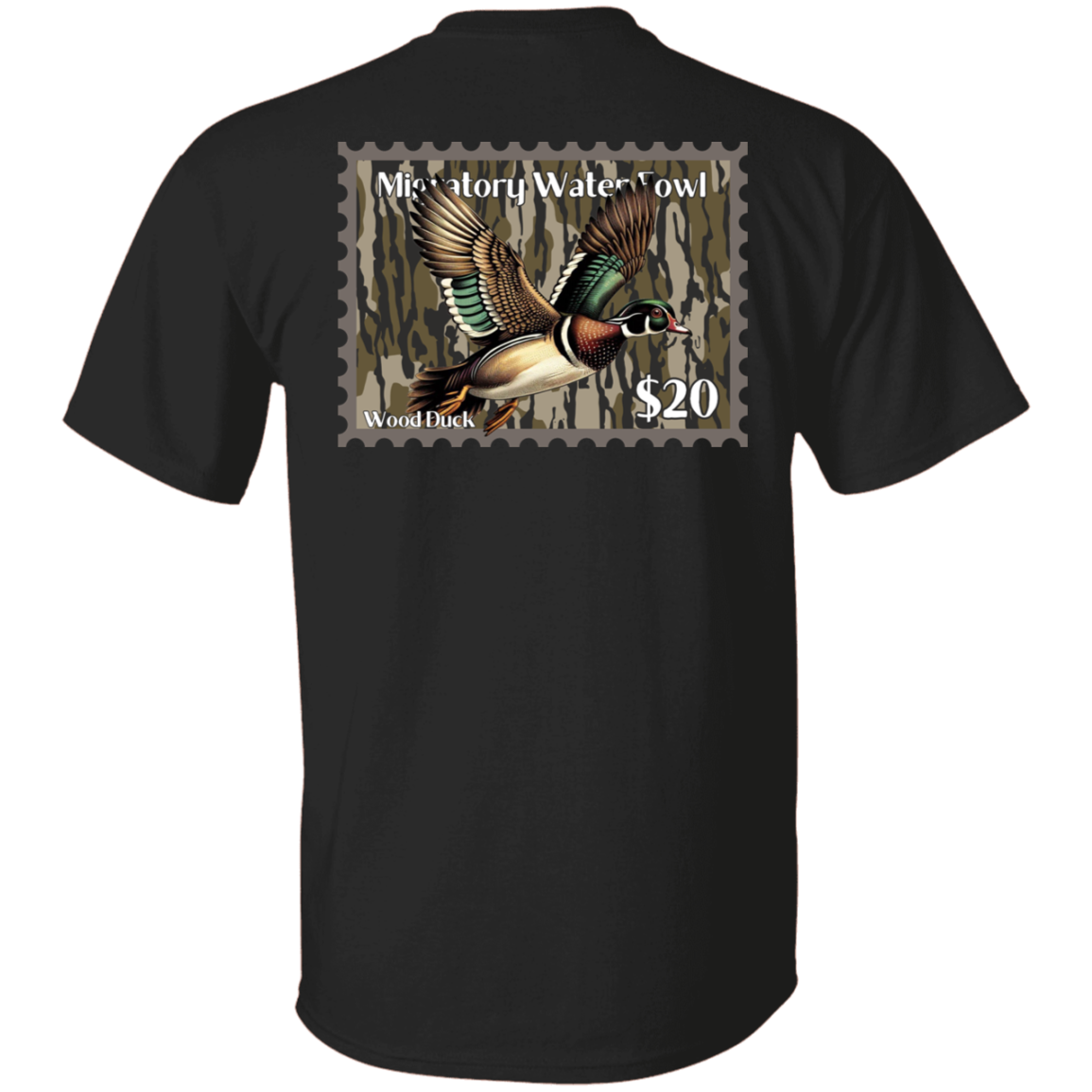 Wood Duck Migratory Waterfowl Duck Stamp Bottom Land Short Sleeve