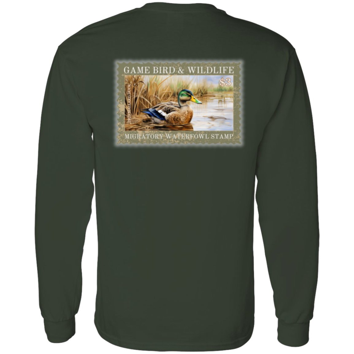 $3 Mallard Duck Migratory Waterfowl Stamp Long Sleeve