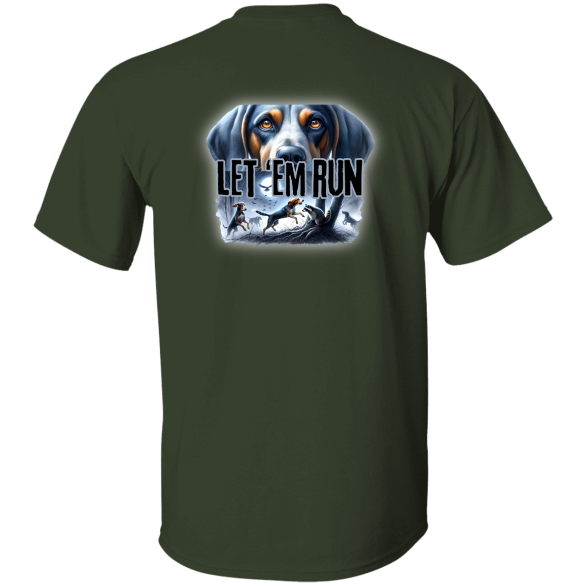 Let 'Em Run Racoon Hunter Short Sleeve