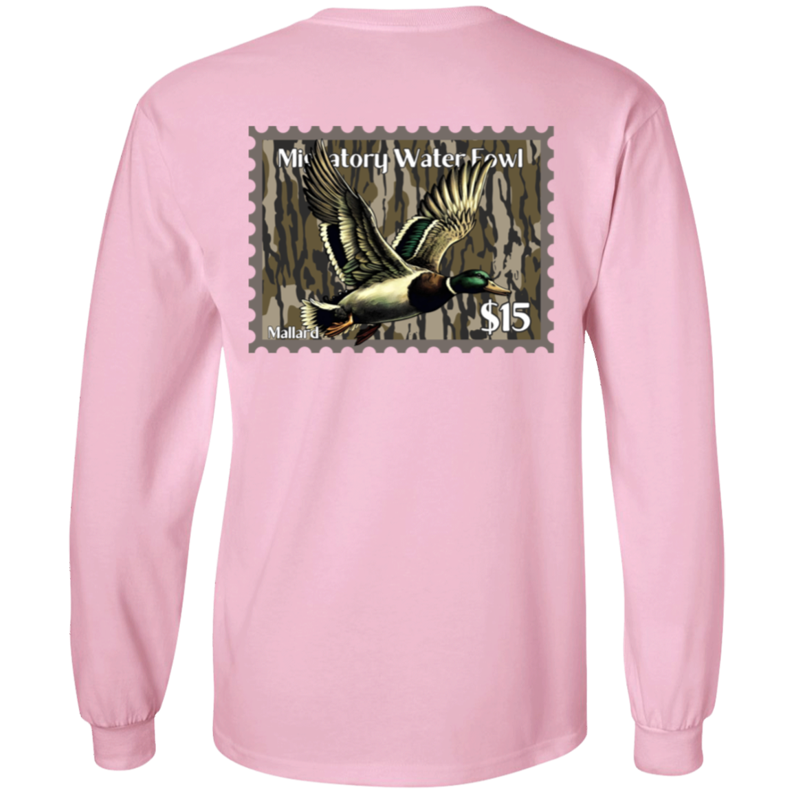 Mallard Migratory Waterfowl Duck Stamp Bottom Land Long Sleeve