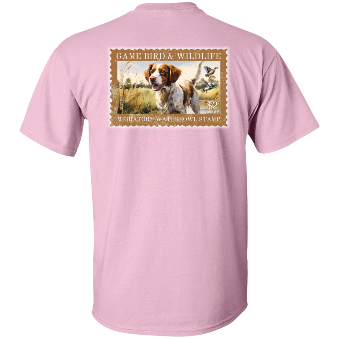 Brittany Spaniel Migratory Waterfowl Stamp Collection Short Sleeve
