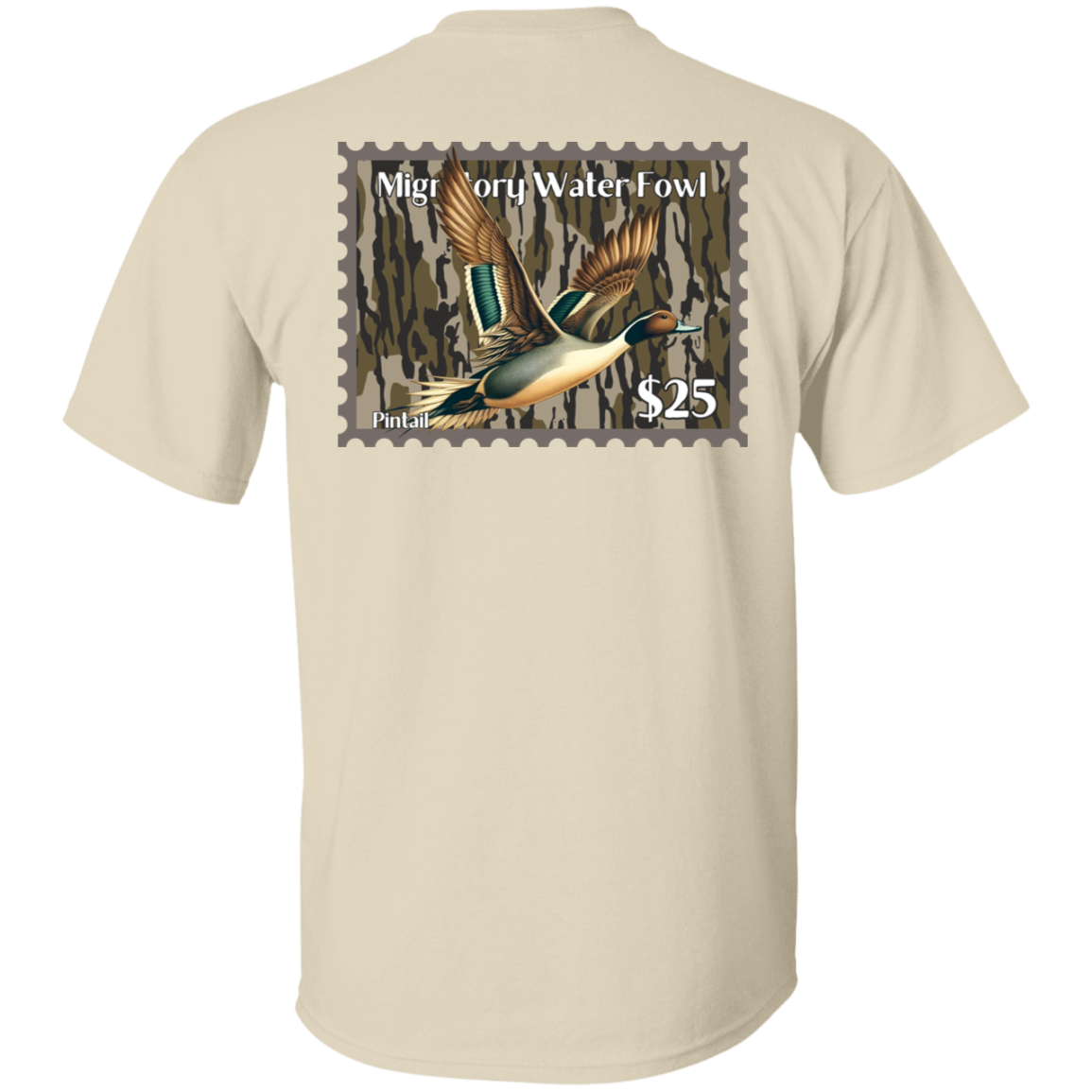 Pintail Migratory Waterfowl Duck Stamp Bottom Land Short Sleeve