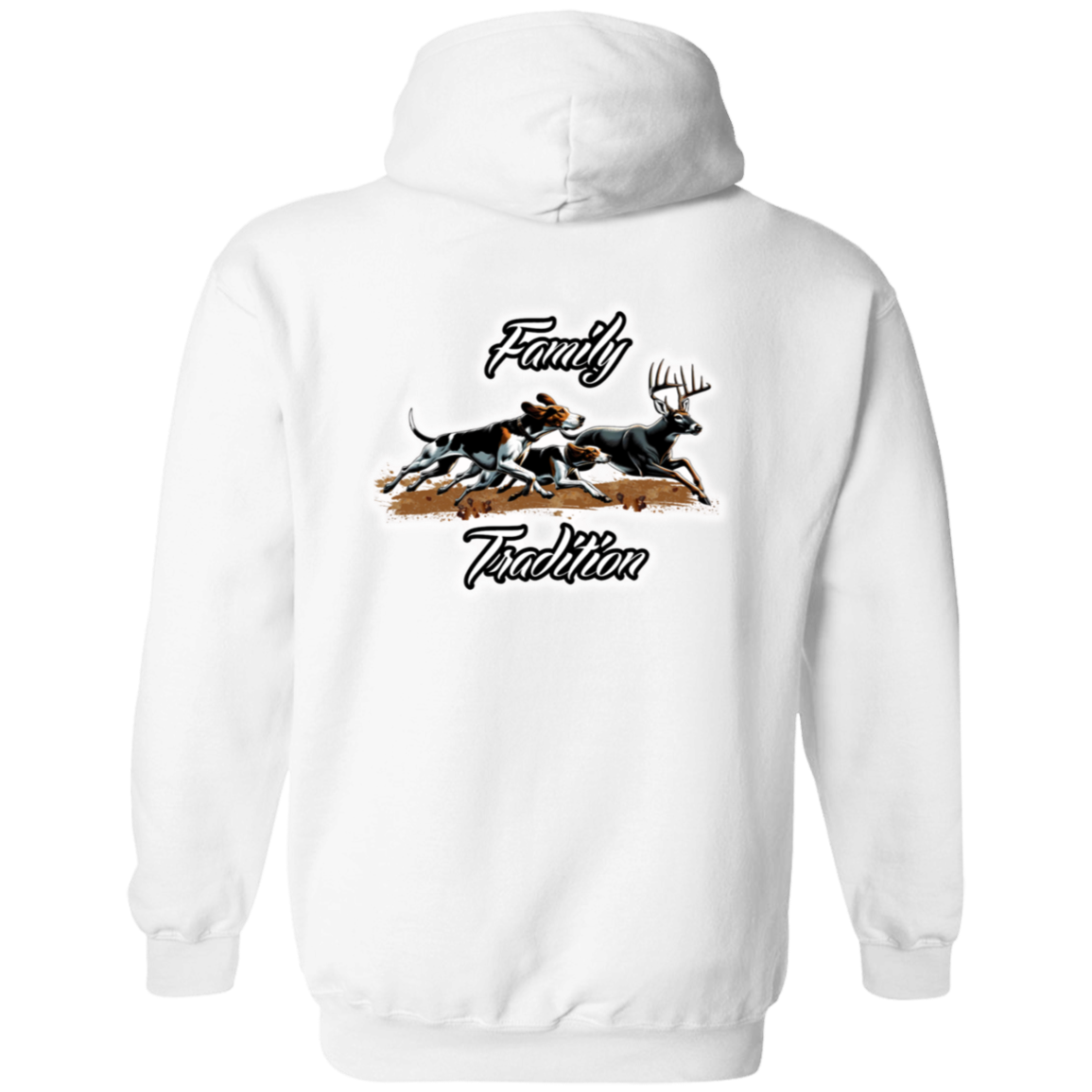 Family Tradition Dogs Chasing Deer Hoodie