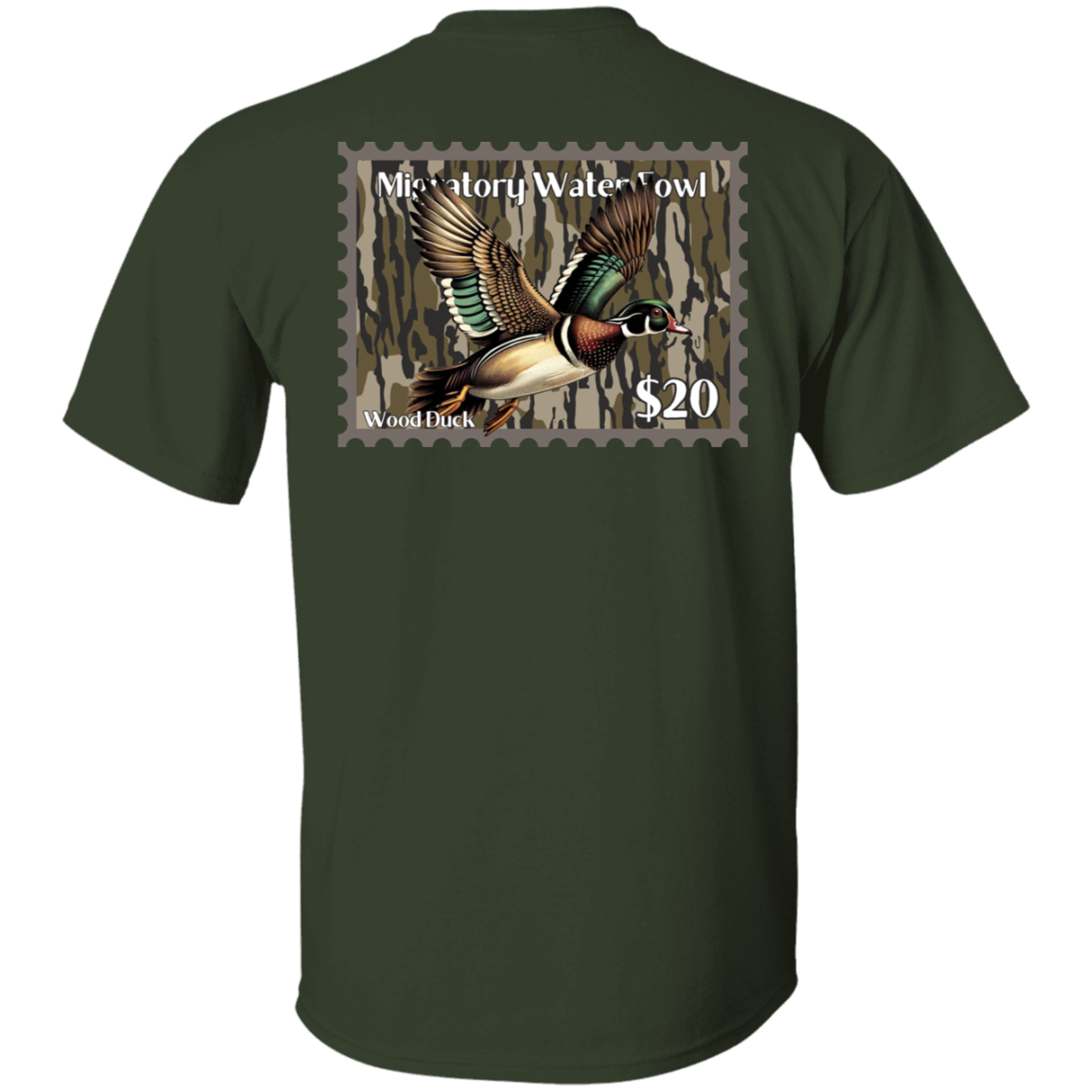 Wood Duck Migratory Waterfowl Duck Stamp Bottom Land Short Sleeve