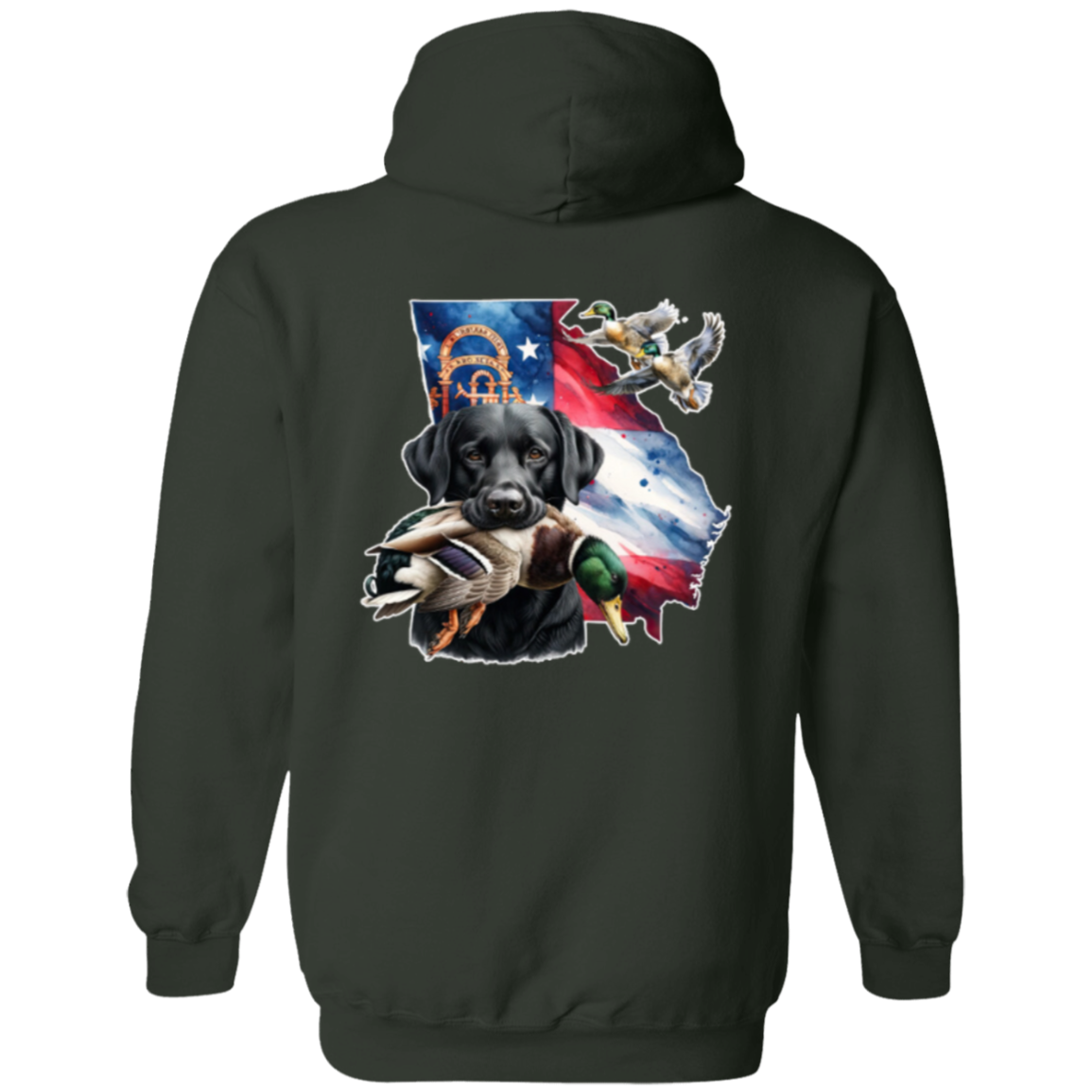 Georgia Black Labrador Hoodie