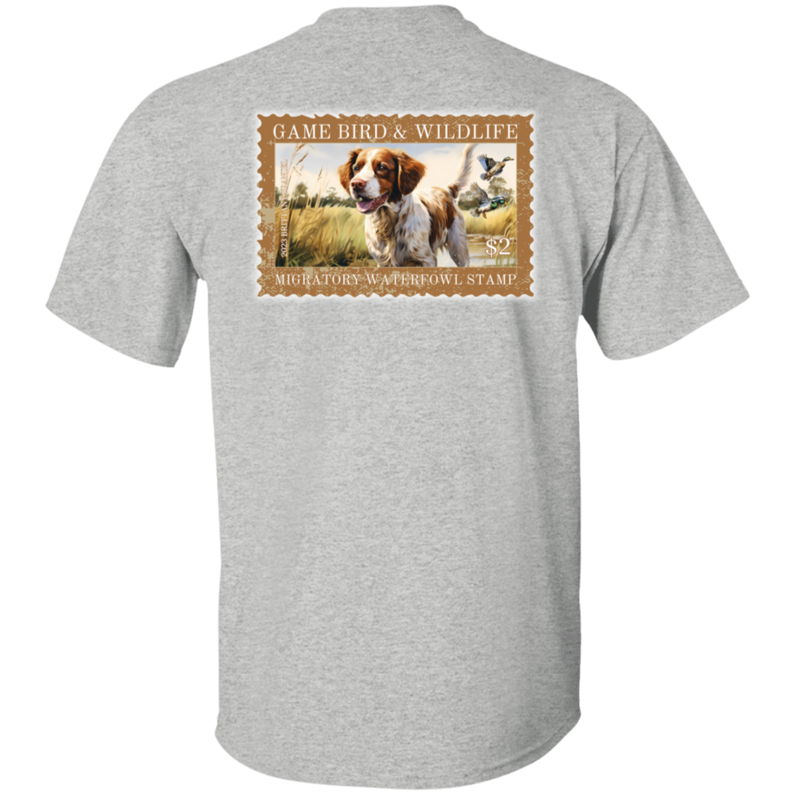 Brittany Spaniel Migratory Waterfowl Stamp Collection Short Sleeve